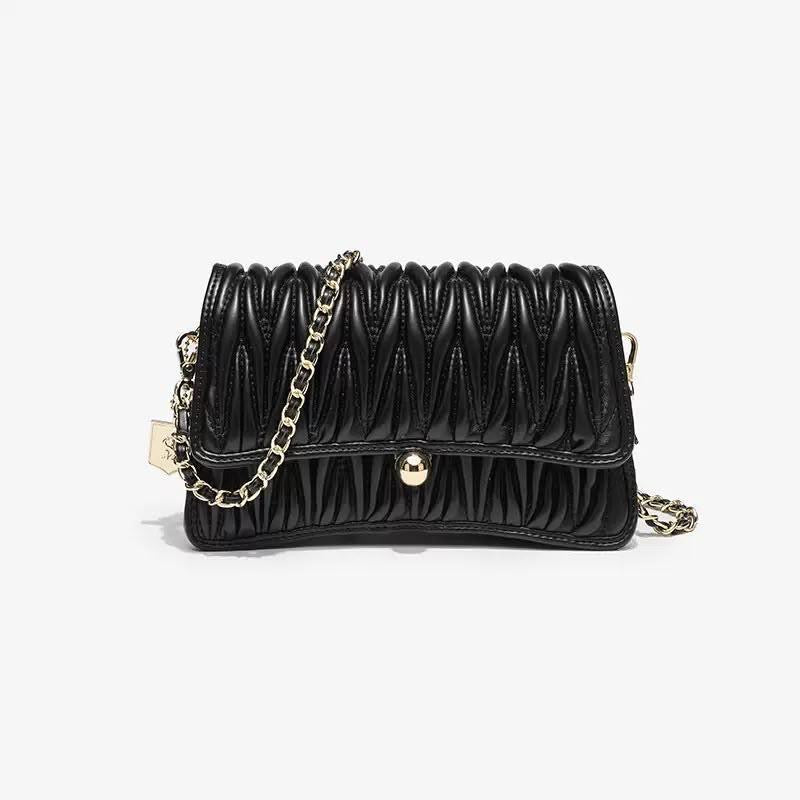 Chain leather bag