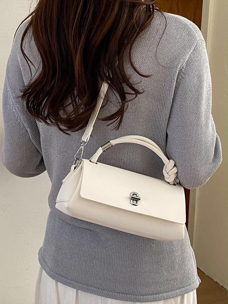 Leather bag with longer strap
