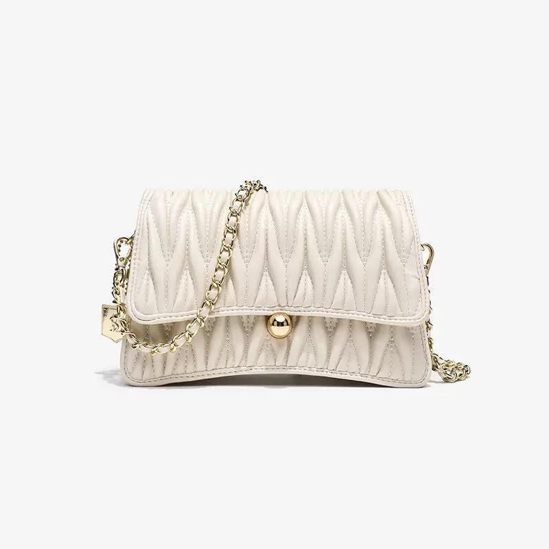 Chain leather bag